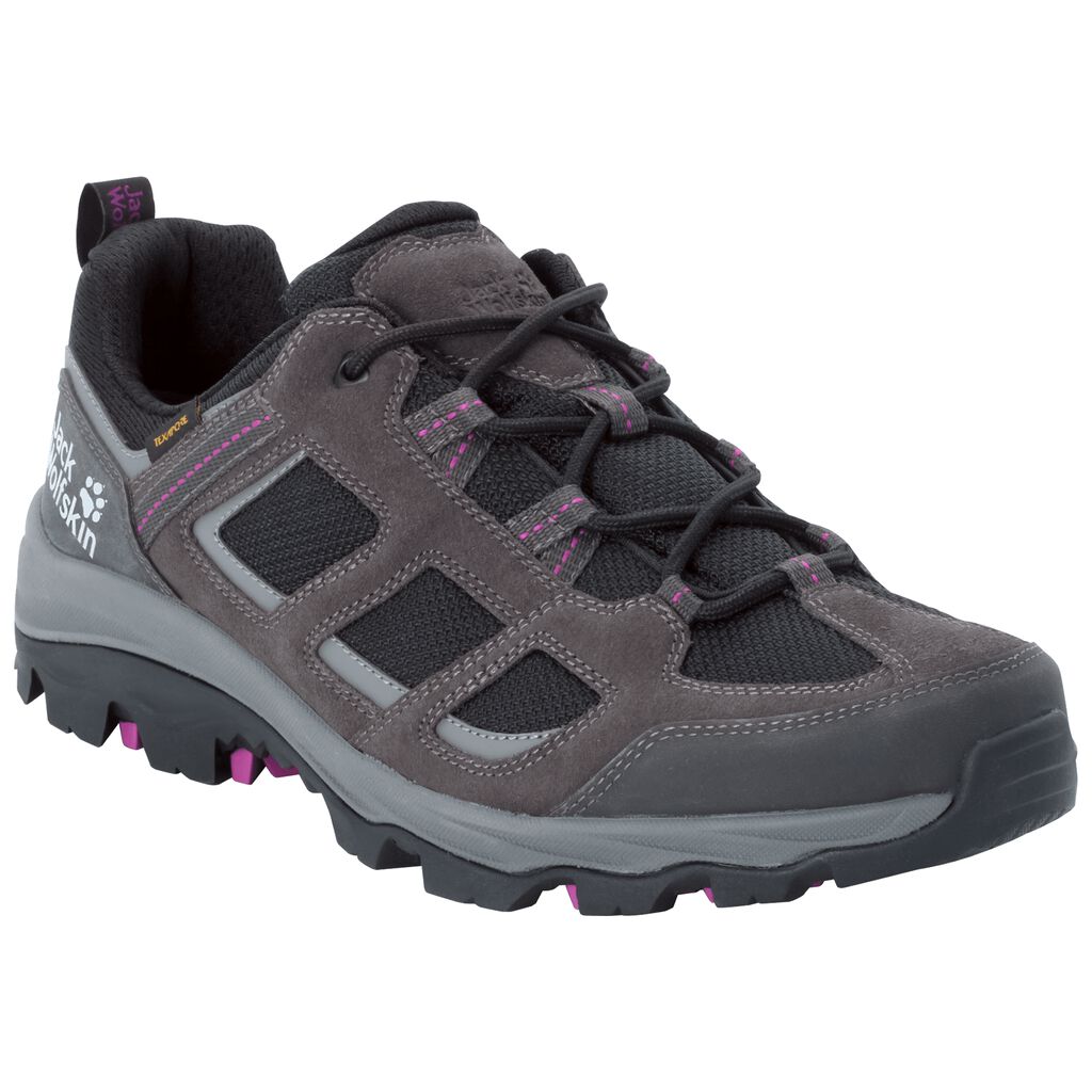 Jack Wolfskin VOJO 3 TEXAPORE LOW Chaussures Femme Gris Foncé/Violette - BDQWUYN-45